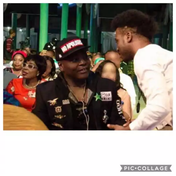 Korede Bello Happily Meets Charley Boy, As They Hug Each Other